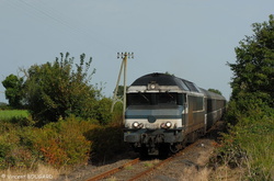 La CC72065 près de Evaux-les-Bains.