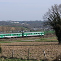 Les X2148 et X2124 près de Martigné-Ferchaud.