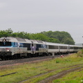 Les CC72147 et CC72172 à la gare de Creveney-Saulx.