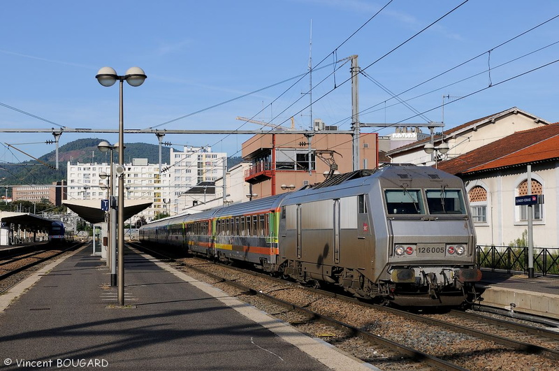 La BB26005 en gare de Clermont-Ferrand.