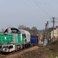La BB60092 près de Theil-de-Bretagne.