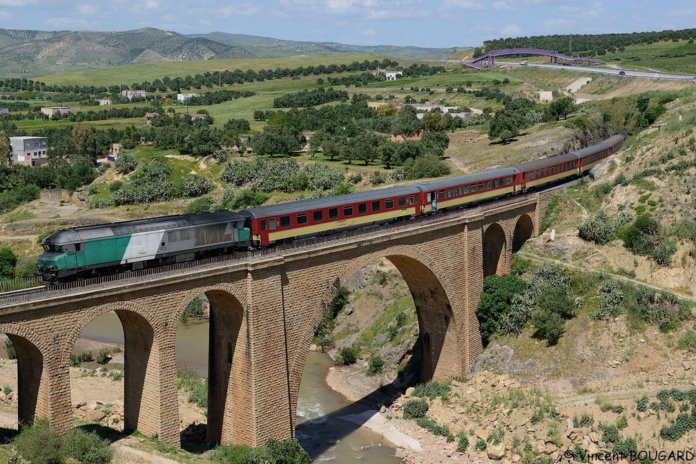 DF117 on Bouhlou's viaduct.