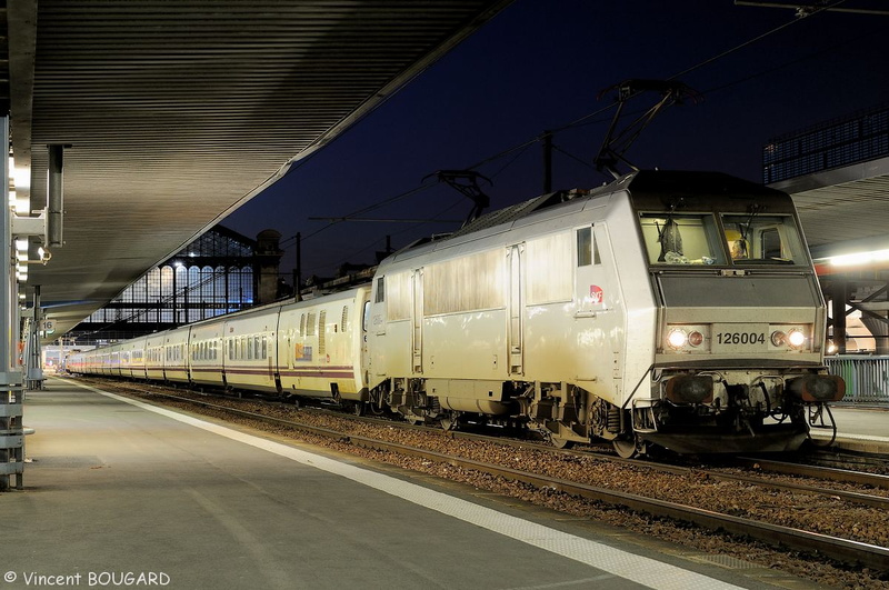 La BB26004 en gare de Paris-Austerlitz.