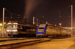 La CC72064 et la Z21519 à Bourges.