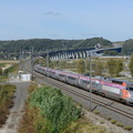 Le TGV IRIS 320 près de Niévroz.