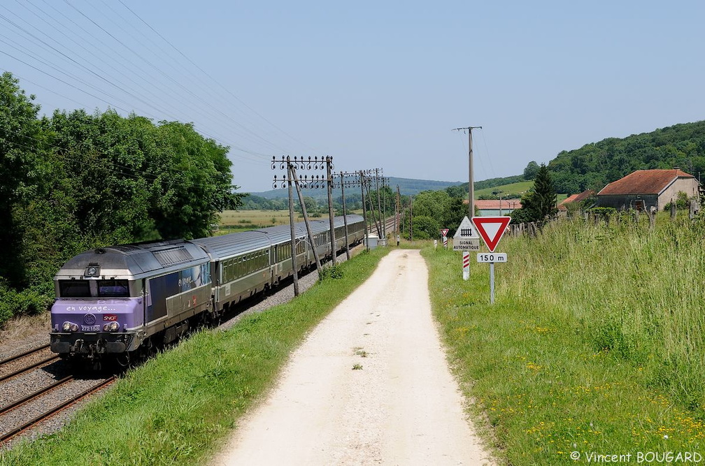La CC72158 près de Rosières-sur-Mance.