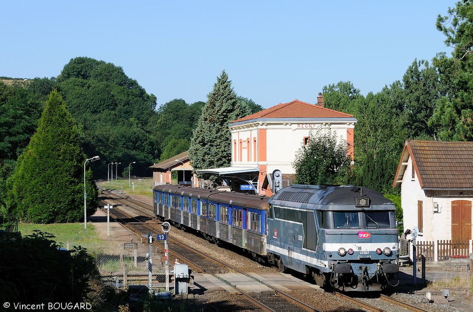 La BB67363 à Régny.