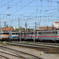 Les BB9310, BB7206, BB9320 et BB9312 à Toulouse-Matabiau.