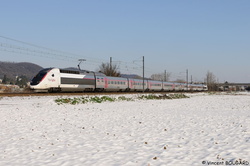TGV POS 4407 at Beynost.