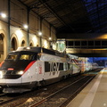 Le TGV Sud-Est 65 à Lyon-Perrache.