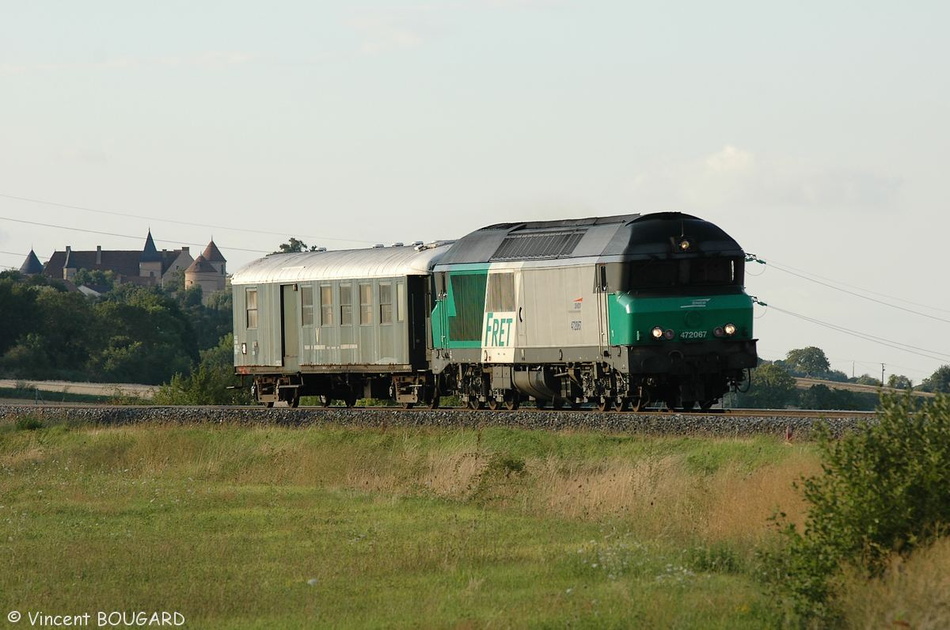 La CC72067 à l'arrivée à Gannat.