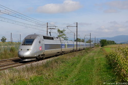 TGV POS 4416 near Chazey-sur-Ain.