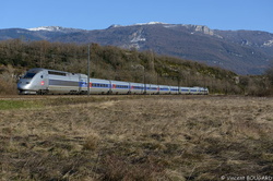 TGV POS 4408 near Artemare.