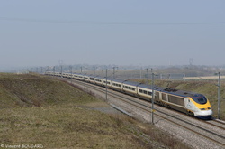 TGV Eurostar 3221 near Beynost.